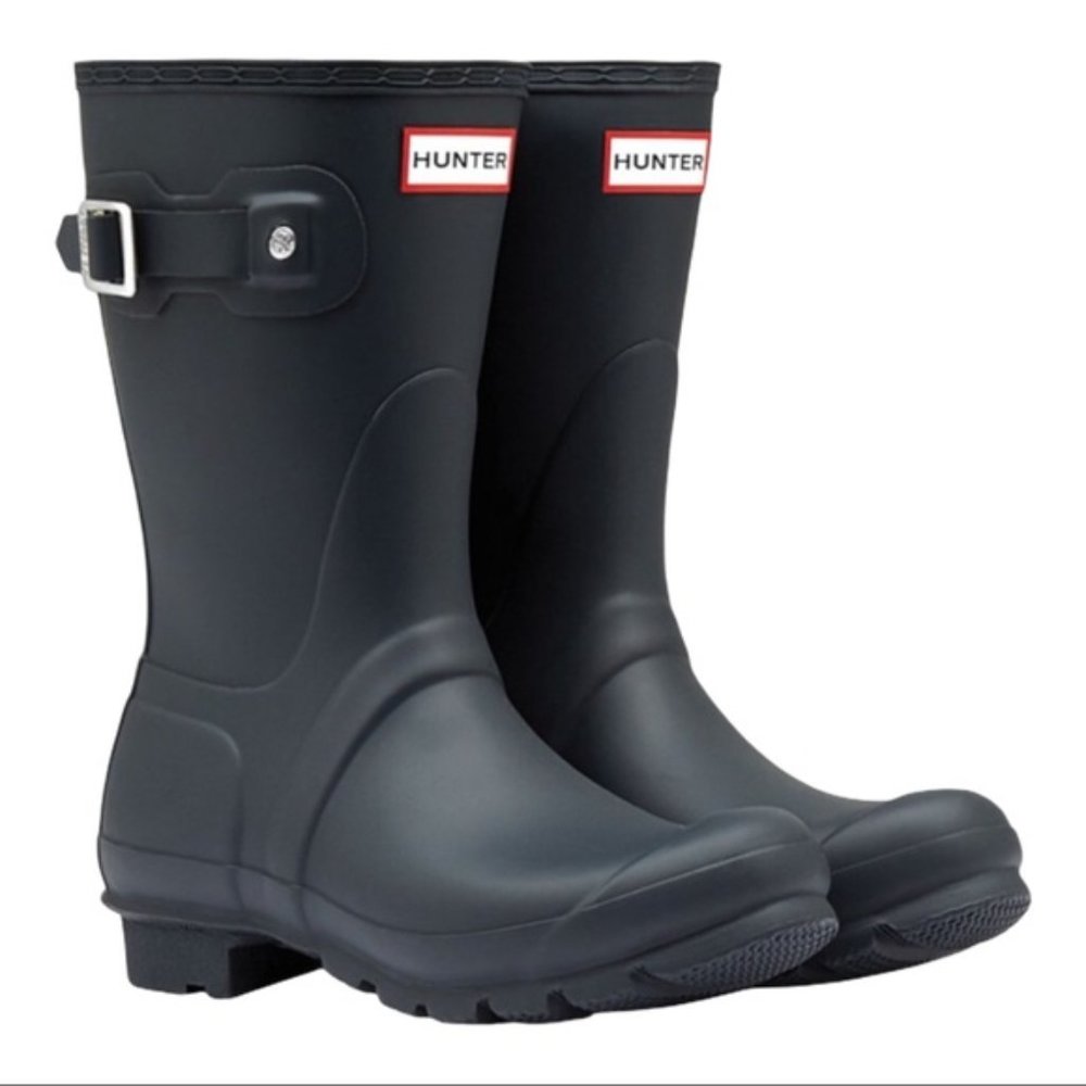 NEW HUNTER Original Short Boots Navy Blue - Picture 2 of 4